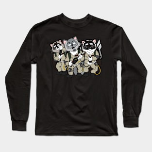 Ghostscratchers - Who you gonna caterwaul? Cat Mat Long Sleeve T-Shirt